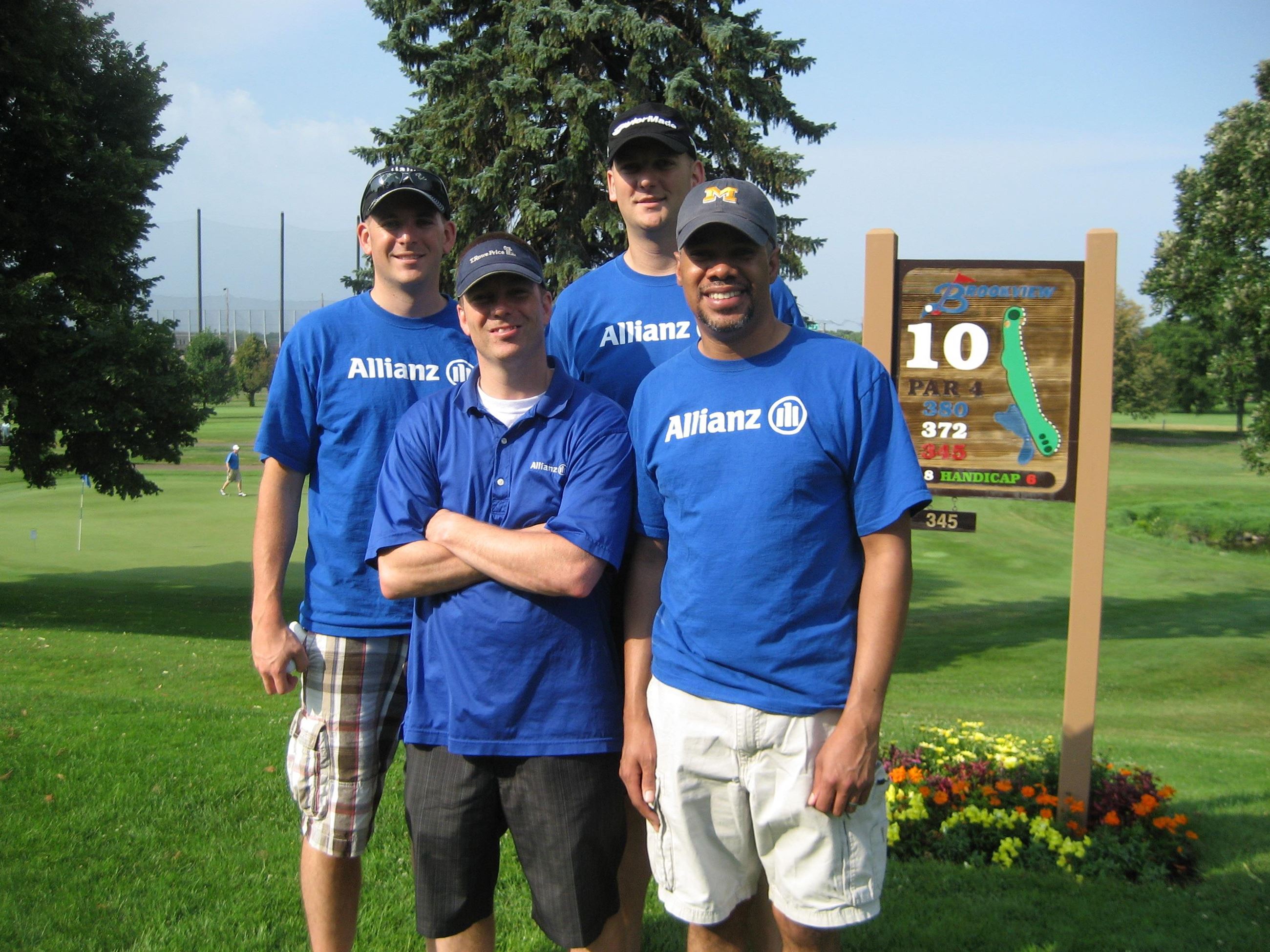 Allianz Team Members on Hole 10