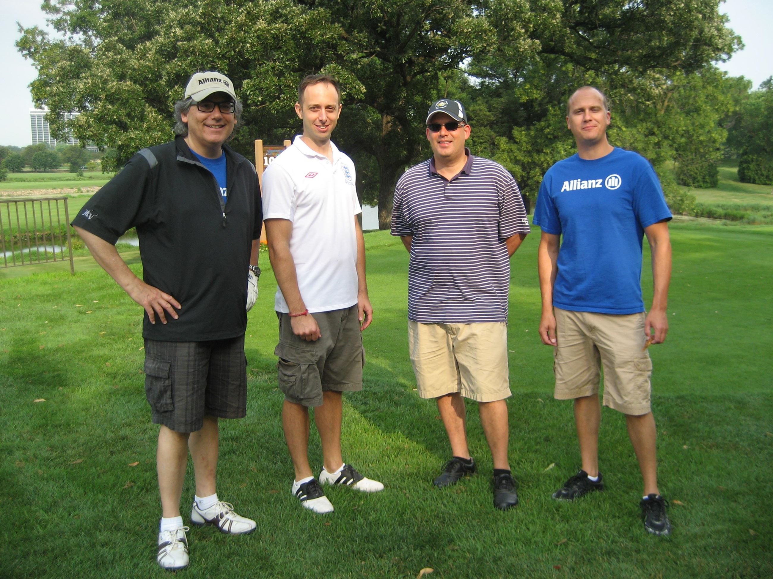 Four Golfers near the Green