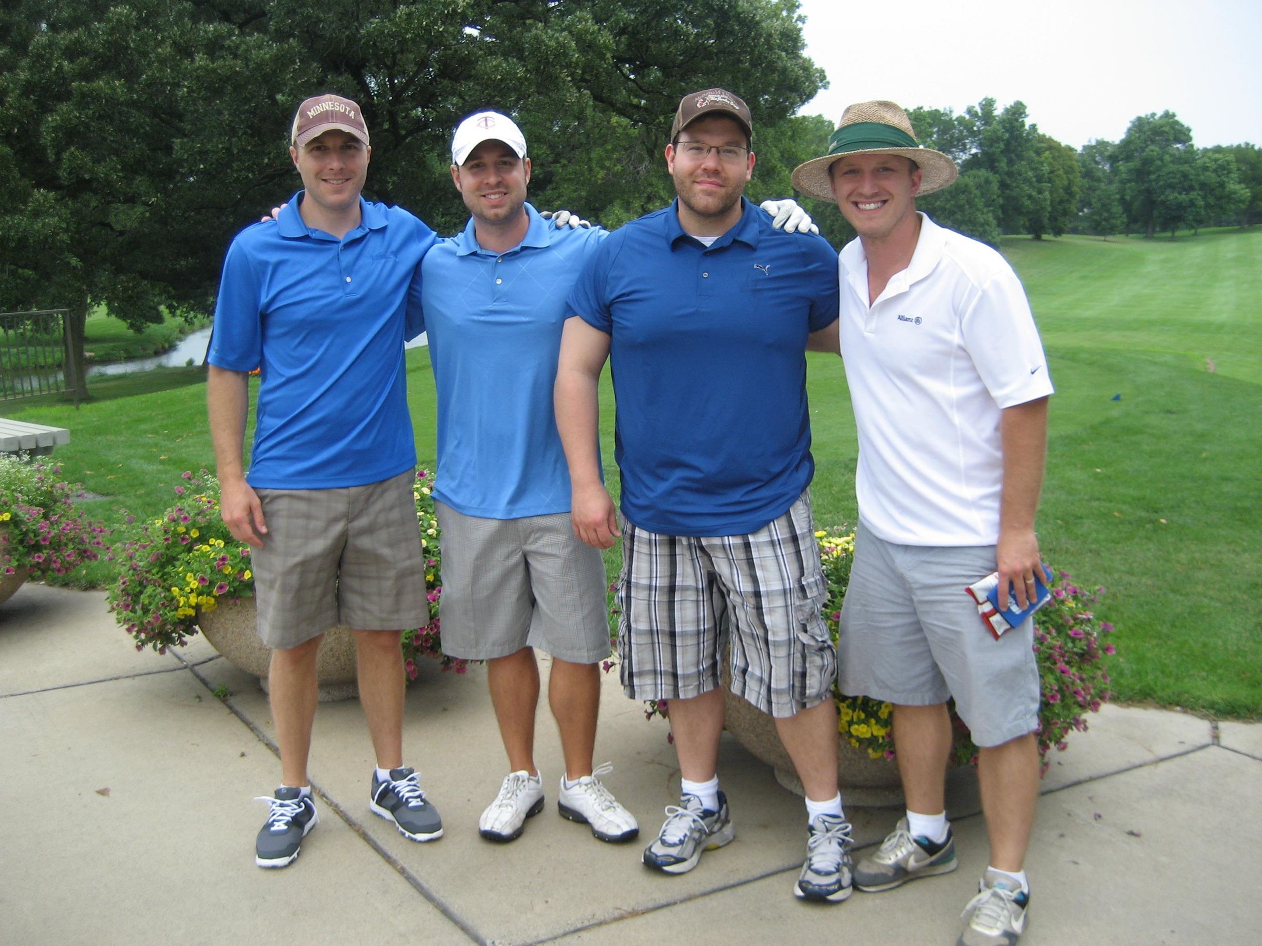 Golf Team Having Each Others Backs