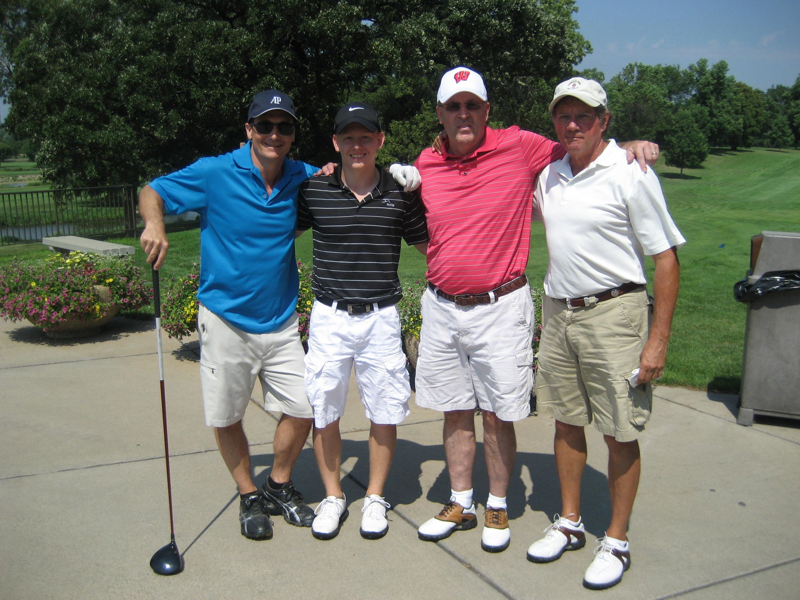 Four Golfers Have Their Picture Taken